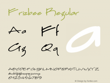 Frizbee Regular 1.0图片样张
