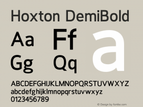 Hoxton-DemiBold 1.000图片样张