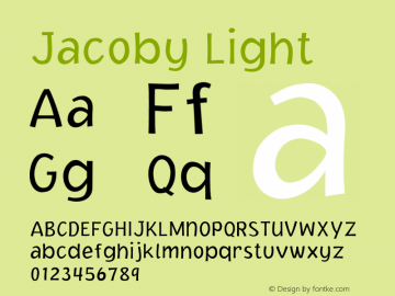 Jacoby Light Version 1.00图片样张