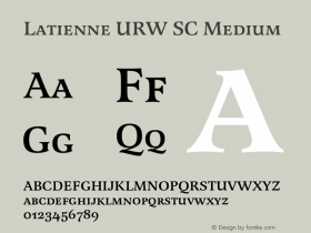 LatienneURWSC-Med Version 1.000;PS 1.00;hotconv 1.0.57;makeotf.lib2.0.21895图片样张