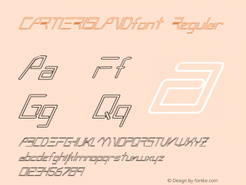 CARTIERISLANDfont Regular Altsys Fontographer 3.5  3/30/01图片样张