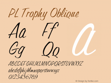 PL Trophy Oblique Version 1.00图片样张