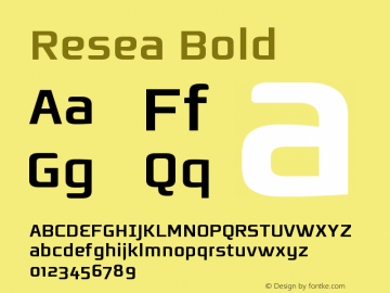 Resea-Bold 图片样张