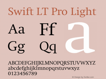 SwiftLTPro-Light Version 1.100;PS 001.001;hotconv 1.0.38图片样张