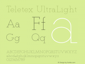 Teletex-UltraLight 1.000图片样张