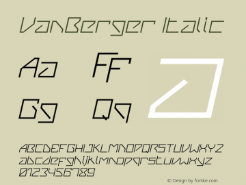 VanBerger-Italic 1.000图片样张