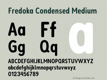 Fredoka Condensed Medium Version 2.000图片样张