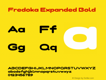 Fredoka Expanded Bold Version 2.000图片样张