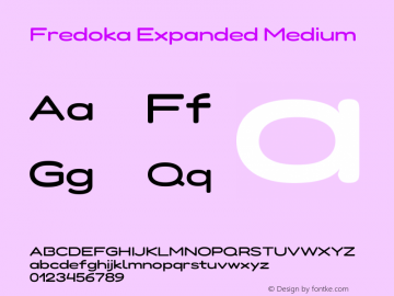Fredoka Expanded Medium Version 2.000图片样张