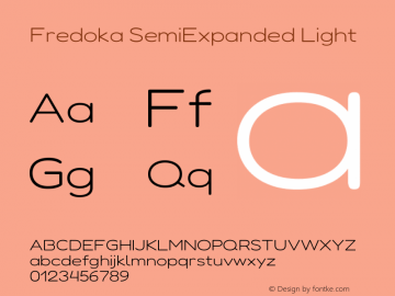 Fredoka SemiExpanded Light Version 2.000图片样张
