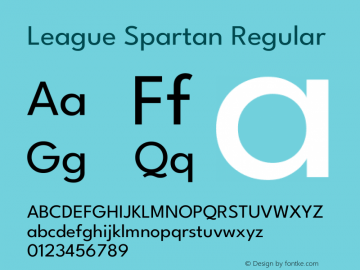 League Spartan Regular Version 2.002图片样张