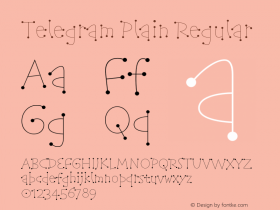 Telegram Plain Regular 1.0 Font Sample