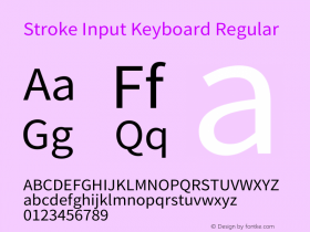 Stroke Input Keyboard Version 1.9.0图片样张