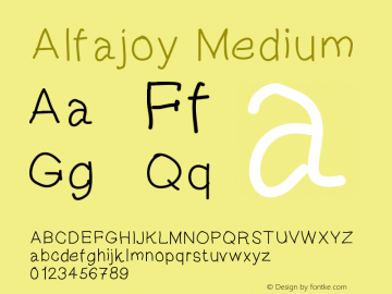 Alfajoy Version 001.000图片样张