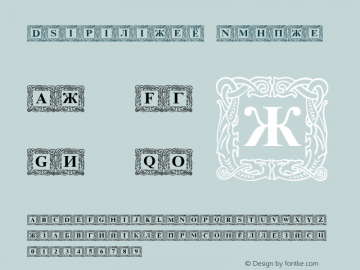 DSInitials Normal Macromedia Fontographer 4.1.2 1/11/06 Font Sample