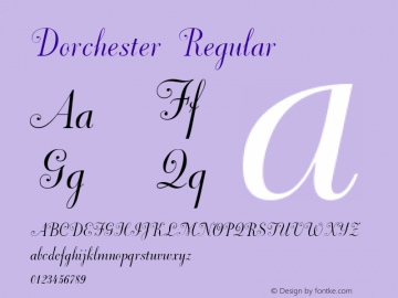 Dorchester Macromedia Fontographer 4.1.5 17/9/2002图片样张