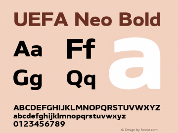 UEFA Neo Bold Version 1.000图片样张