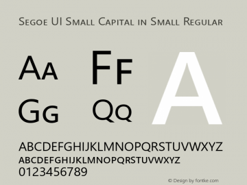 Segoe UI Small Capital in Small Version 5.62;May 28, 2020;FontCreator 12.0.0.2554 64-bit图片样张