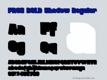 FROS BOLD Shadow Version 1.00;June 28, 2020;FontCreator 12.0.0.2545 64-bit图片样张