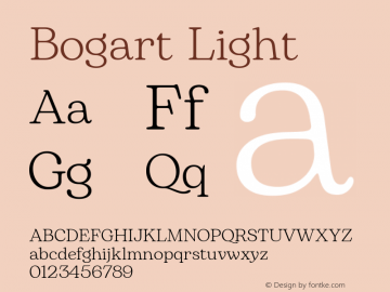 Bogart Light Version 1.000图片样张