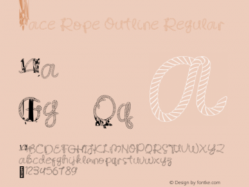 Face Rope Outline Regular Version 1.000图片样张