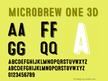 Microbrew One 3D Version 1.00图片样张