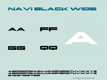 NAVI Black Wide Version 1.018;hotconv 1.0.109;makeotfexe 2.5.65596图片样张