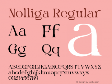Nolliga Regular Version 1.000图片样张