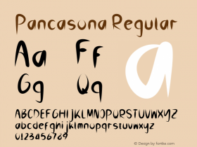 Pancasona Version 1.027;Fontself Maker 3.5.4图片样张