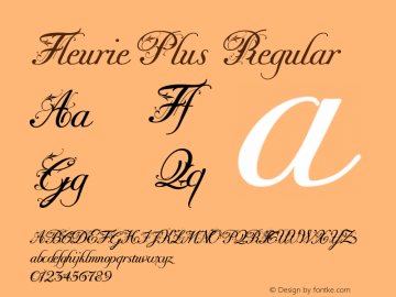 FleuriePlus Regular 001.000 Font Sample