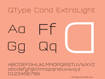 QType Cond ExtraLight Version 7.504图片样张