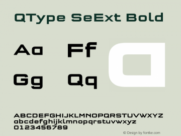 QType SeExt Bold Version 7.504图片样张