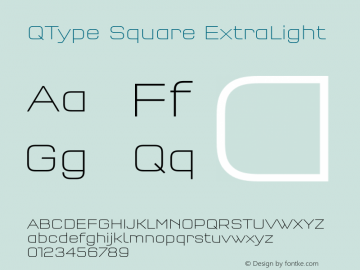 QType Square ExtraLight 004.460图片样张