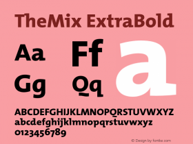 TheMix ExtraBold 1.0图片样张