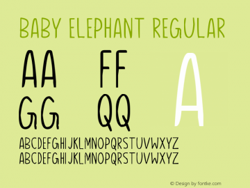 Baby Elephant Version 1.00 November 15, 2021, initial release图片样张