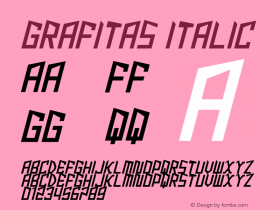 grafitas Italic Version 1.00;October 24, 2021;FontCreator 13.0.0.2683 32-bit图片样张