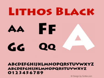 Lithos Black Version 2.071图片样张