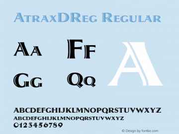 AtraxDReg Regular Version 1.05图片样张