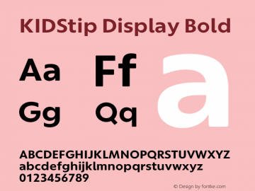 KIDStip Display Bold 