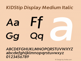 KIDStip Display Medium Italic 