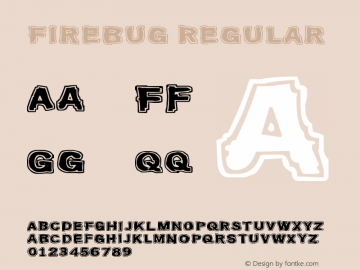 Firebug Regular Version 1.00 April 9, 2014, initial release Font Sample