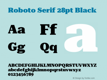 Roboto Serif 28pt Black Version 1.004图片样张