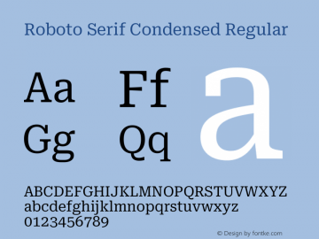 Roboto Serif Condensed Regular Version 1.004图片样张