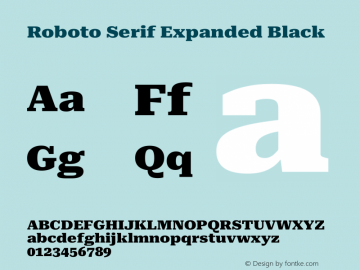 Roboto Serif Expanded Black Version 1.004图片样张