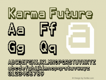 KarmaFuture-Regular Version 4.003图片样张