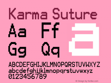 KarmaSuture-Regular Version 4.003图片样张