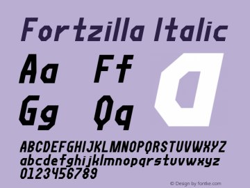 Fortzilla Italic 1.10图片样张