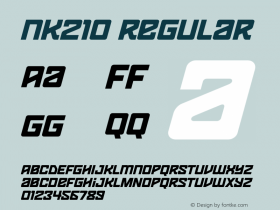 NK210 Regular OTF 1.000;PS 001.000;Core 1.0.29 Font Sample