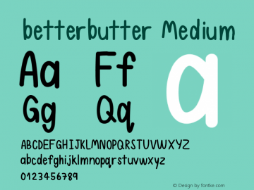 betterbutter Version 001.000图片样张