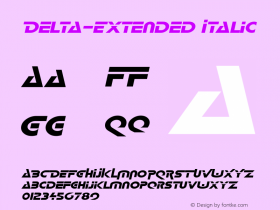 Delta-Extended Italic 1.0/1995: 2.0/2001图片样张